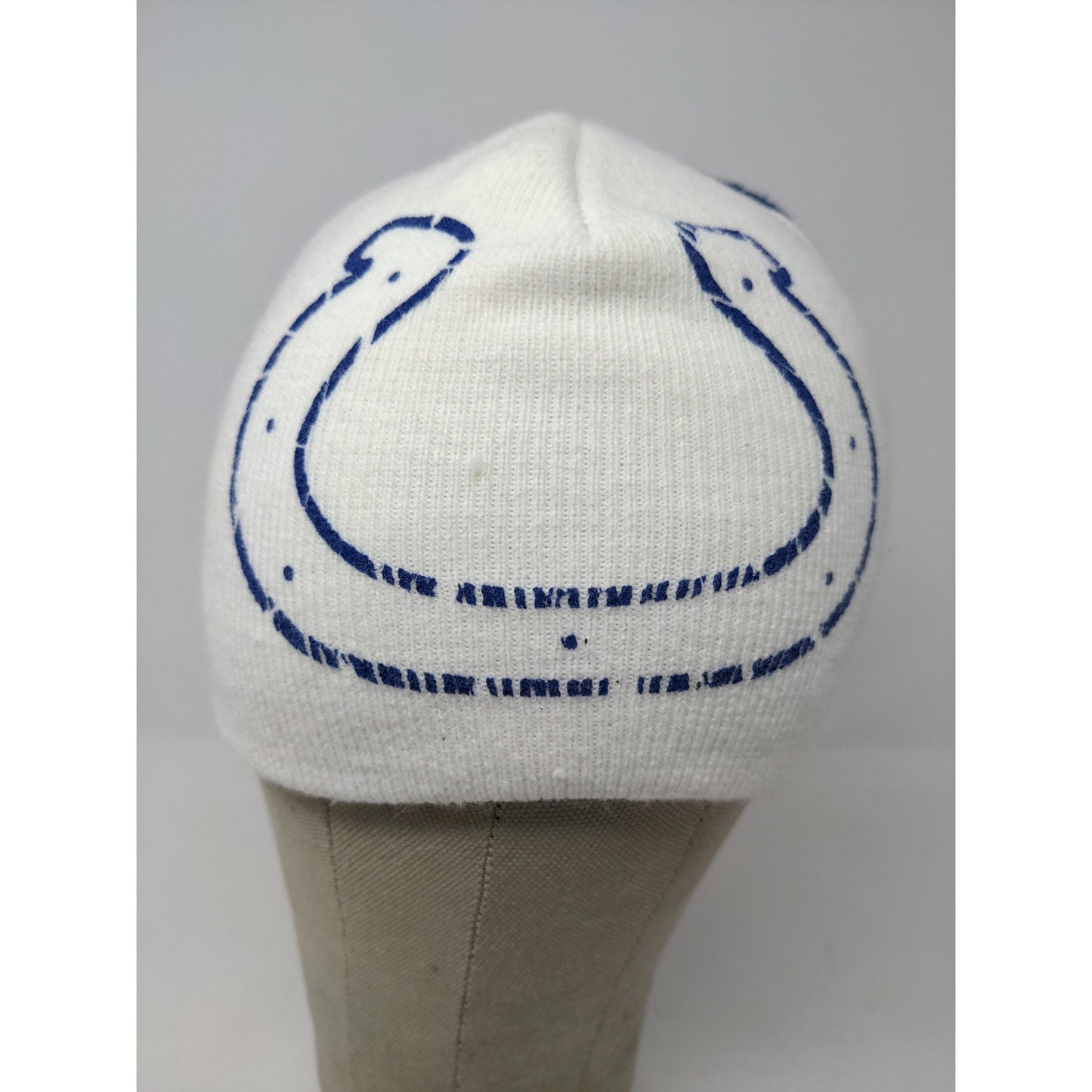 NFL Indianapolis Colts Beanie Hat OSFA Blue & White Embroidered & Graphic Logos