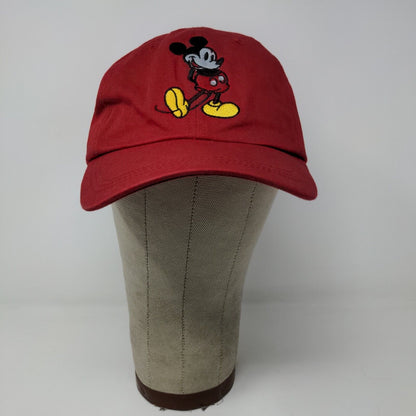 Disney Store Strapback Hat Red One Size Embroidered Mickey Mouse Bling