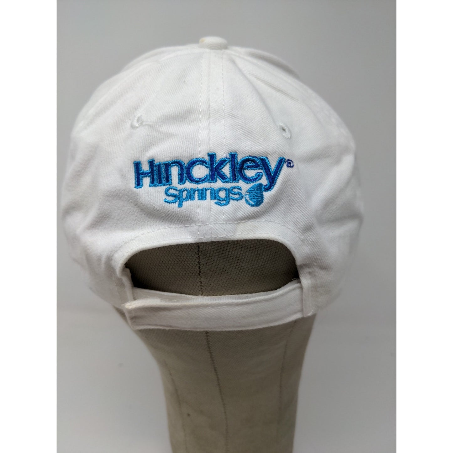 Vintage NBA Chicago Bulls Hinckley Springs Strapback Hat Embroidered Logo White