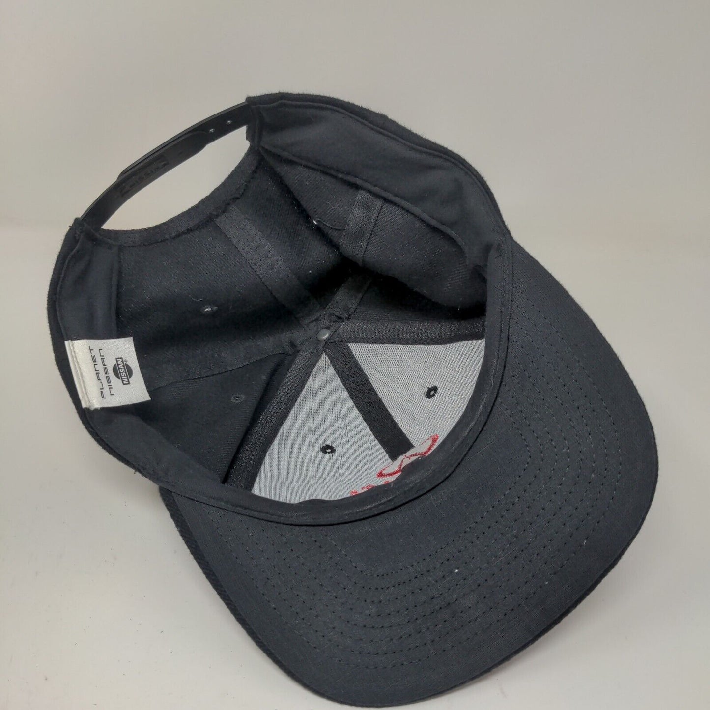 Planet Nissan Men's Infinity Snapback Hat Black Embroidered Logo