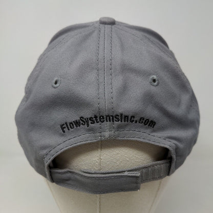 Triple Crown Max Men's Strapback Hat Gray OSFA Embroidered Flow Systems Logo