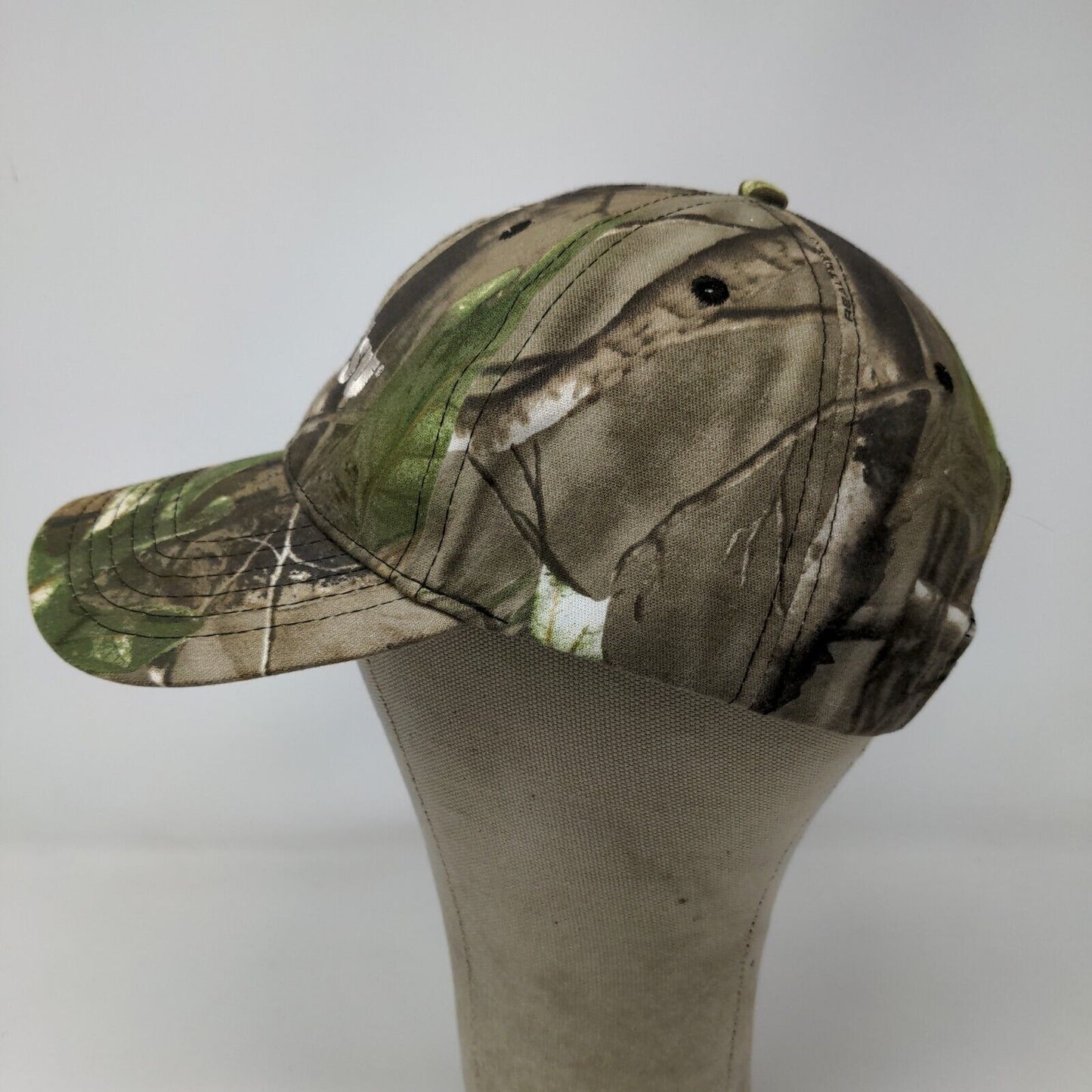 Cap America Men's Camo Komatsu Strapback Hat Green Brown Embroidered Logo