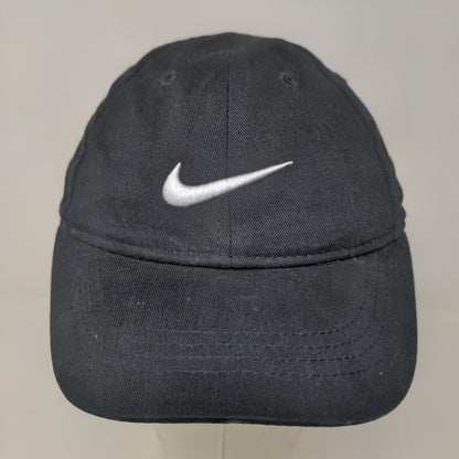 Nike Toddler Strapback Hat Black 100% Cotton Embroidered Swoosh Logo