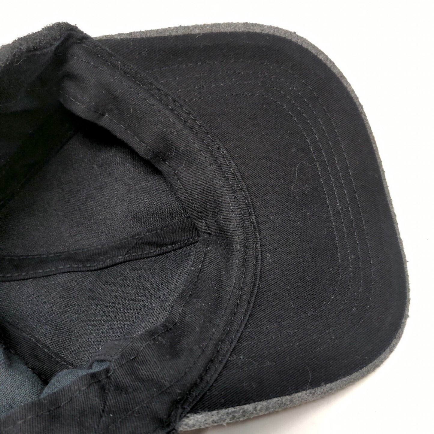 Zara Man Men's Stretchy Knit Hat Black Gray Size M 57CM Greatest Embroidered