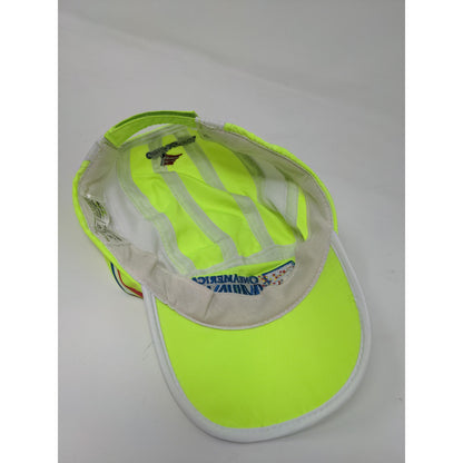 Indy 500 Festival 2015 Mini Marathon Strapback Hat Green Yellow Embroidered