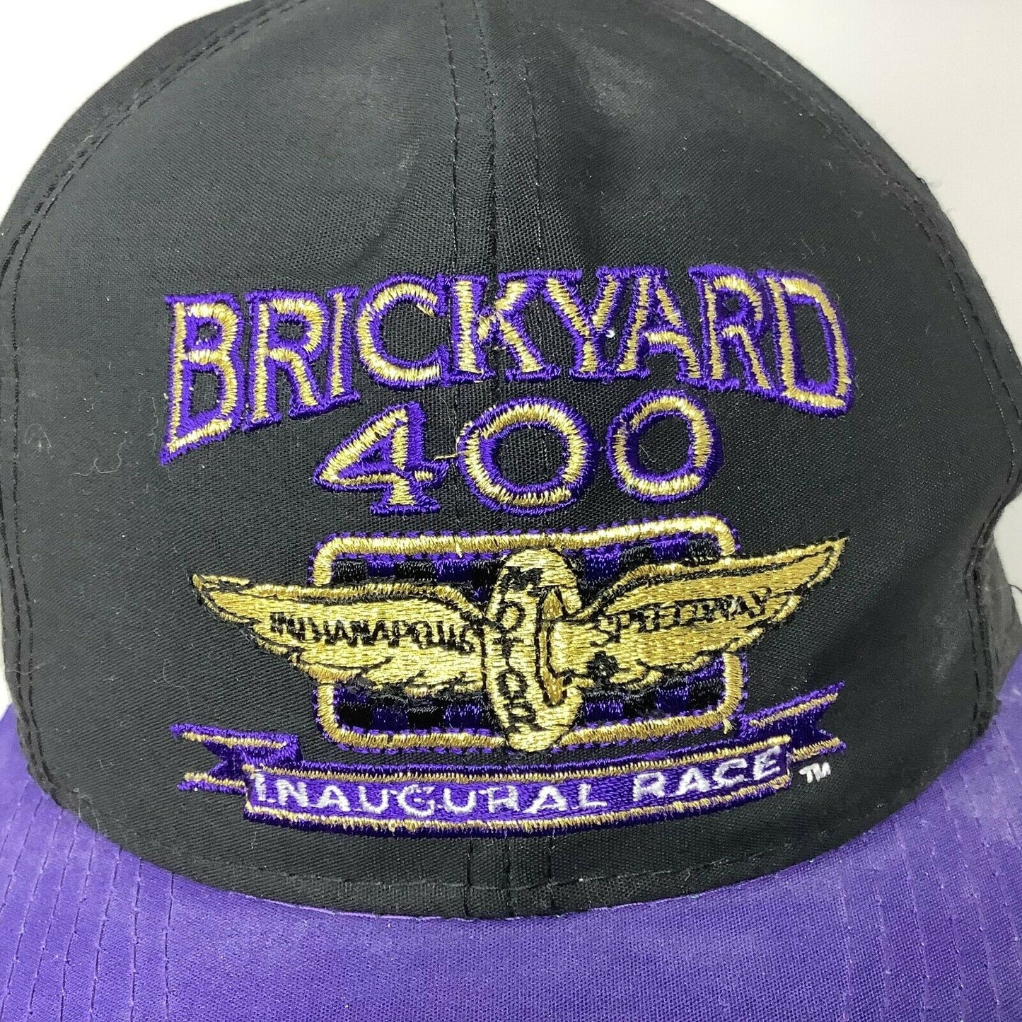 Vintage 1994 NASCAR Brickyard 400 Inaugural Race Snapback Hat Cap Embroidered