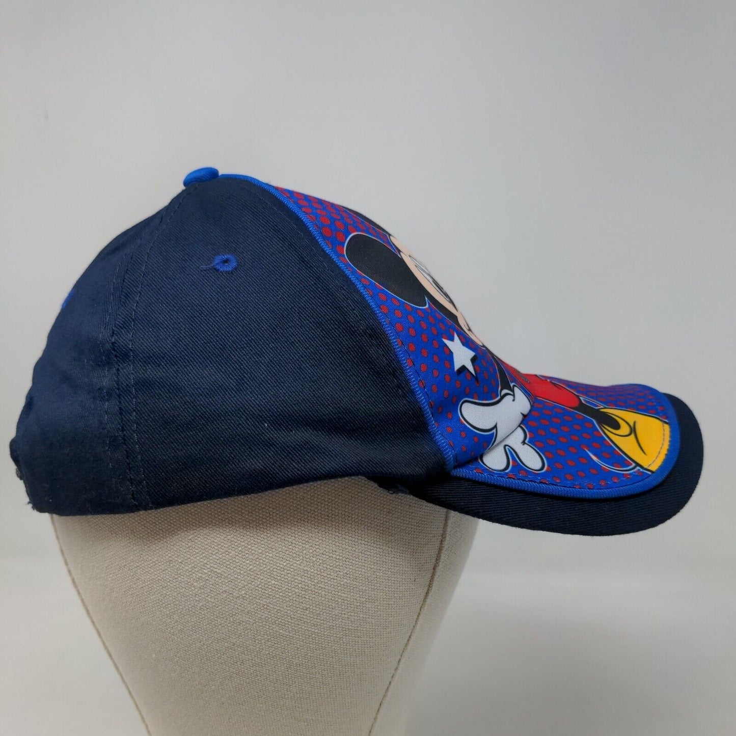 Disney Mickey Mouse Boy's Snapback Hat Blue Adjustable Big Mickey Graphic