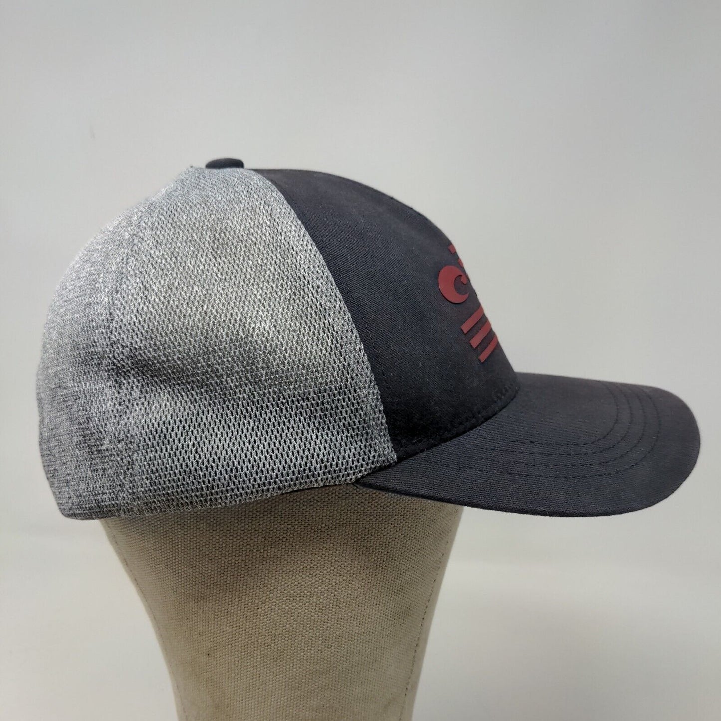 Costa Del Mar Men's Snapback Hat Gray Black 3D Flag Stripe Logo