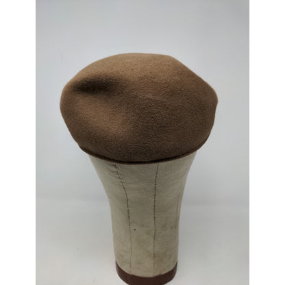 Dorfman Pacific Scala 100% Wool Pressboy Flat Hat Cap Brown Size Small