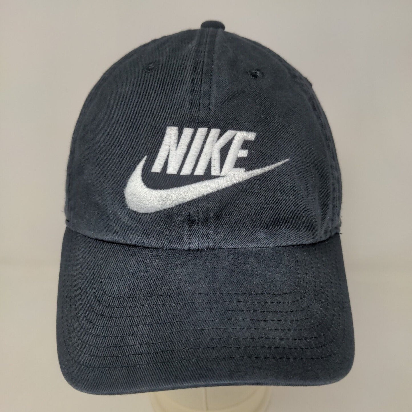 Nike S1ze Heritage86 Men's Slideback Hat Black Size OSFM Embroidered Logo