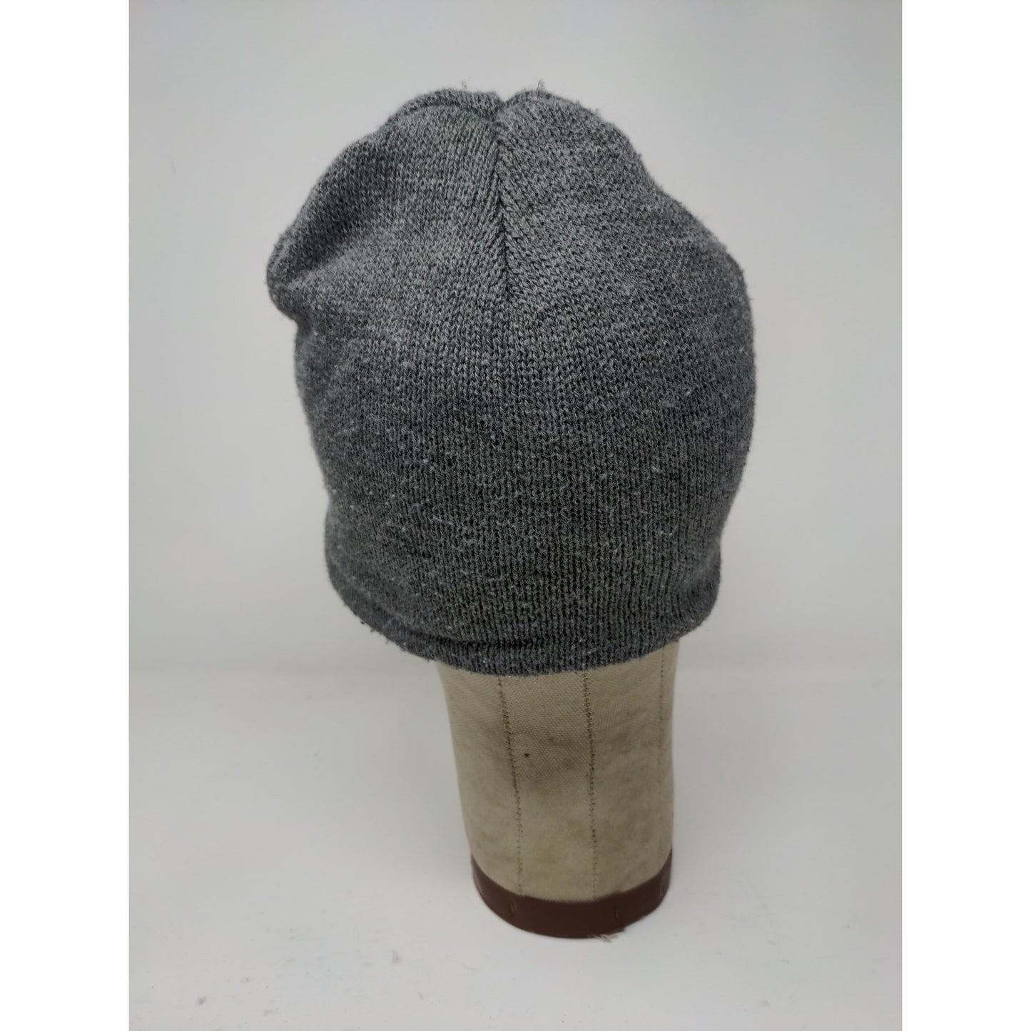 Port & Company Lined Beanie Hat Embroidered M Logo Gray 100% Acrylic