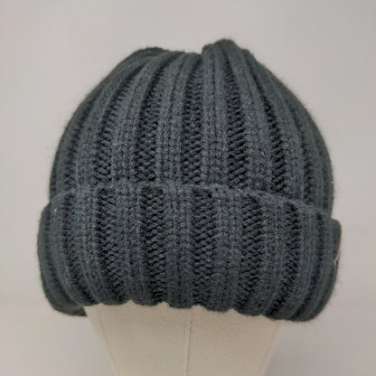 Furtalk Men's Knit Beanie Ski Cap Hat Black Polyester Spandex Blend