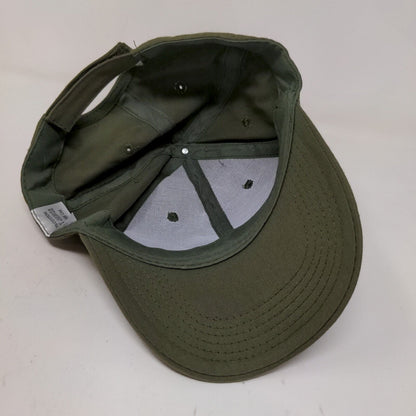 Unbranded Men's Strapback Hat Green Size 58CM Blank 100% Cotton