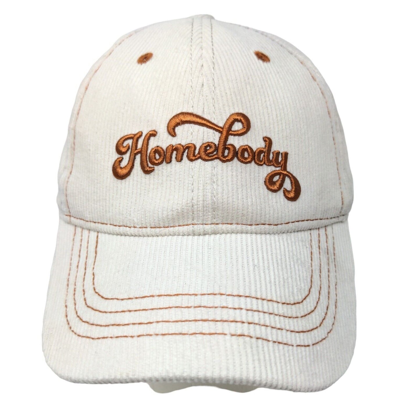 Unbranded Men's Slideback Hat Beige Size OSFM Embroidered Homebody Logo