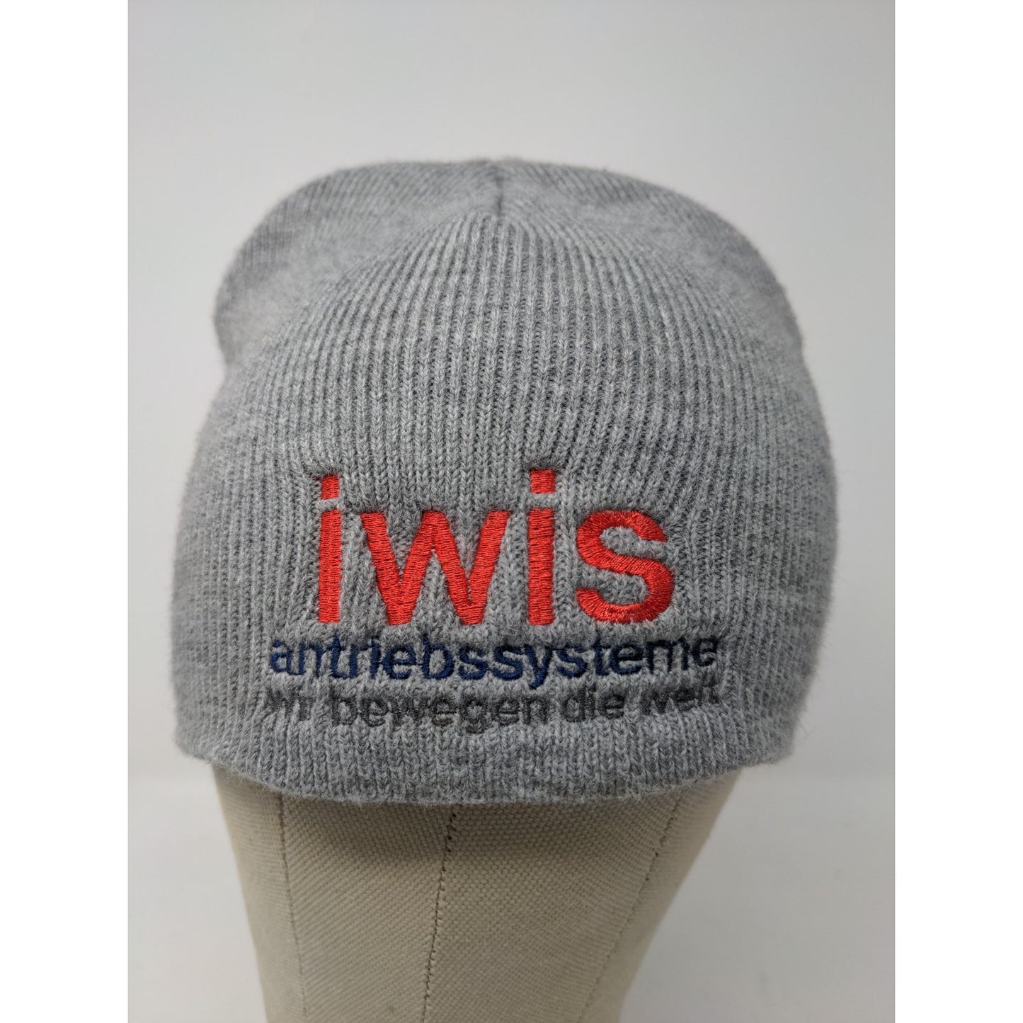Iwis Drive Systems German Beanie Gray Embroidered Made in USA