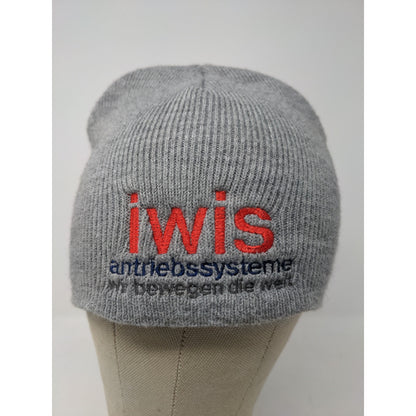 Iwis Drive Systems German Beanie Gray Embroidered Made in USA