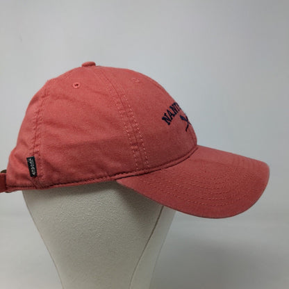 Legacy Men's Slideback Hat Red Embroidered Natucket Logo 100% Cotton