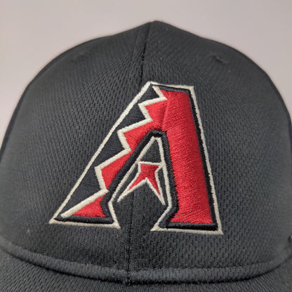 Team MLB Men's Arizona Diamondbacks Strapback Hat Black OSFM Embroidered Logo