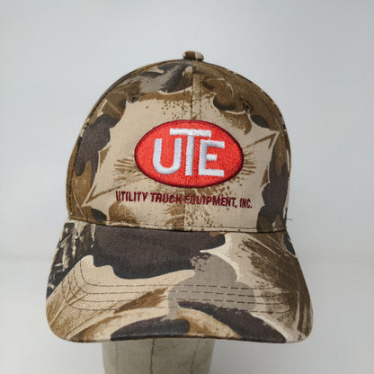 Utility Truck Equipment UTE Men's Strapback Camo Hat OSFM Embroidered Logo