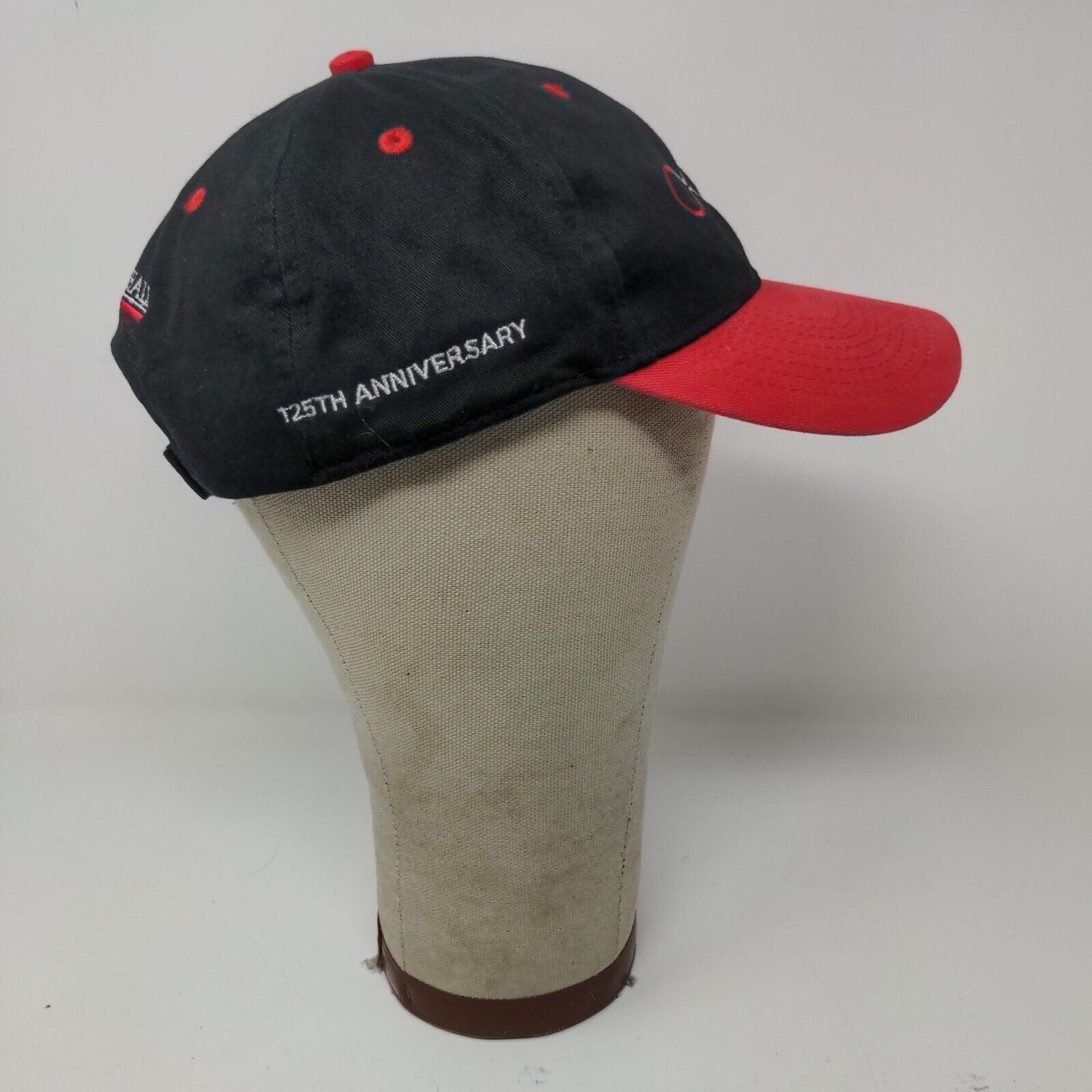 Carnegie Hall CXXV 125 Strapback Hat Red Black Adjustable Embroidered Logo