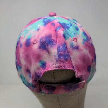 Lucky 7 USA Women's Strapback Hat Multicolor Tie Dye Embroidered Ocean City NJ