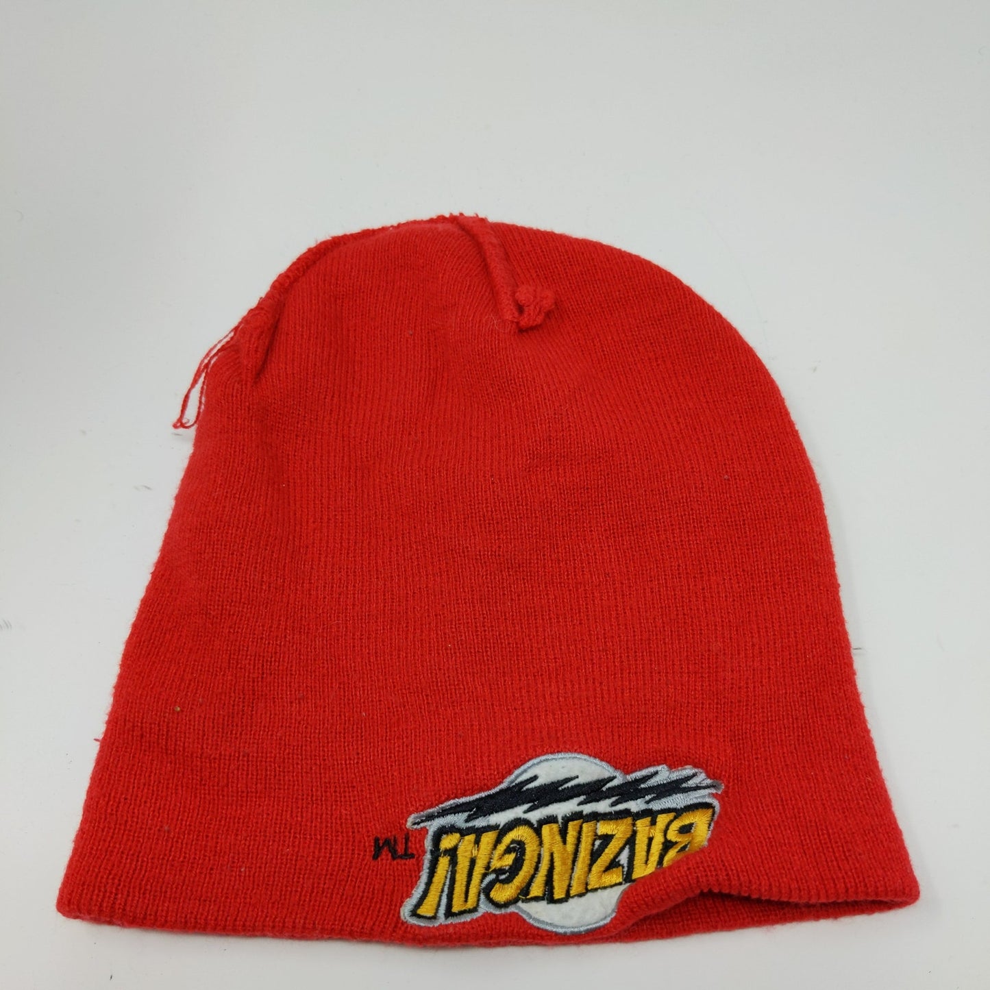 Big Bang Theory Bazinga Beanie Hat OSFA Red Embroidered Logo Ripple Junction