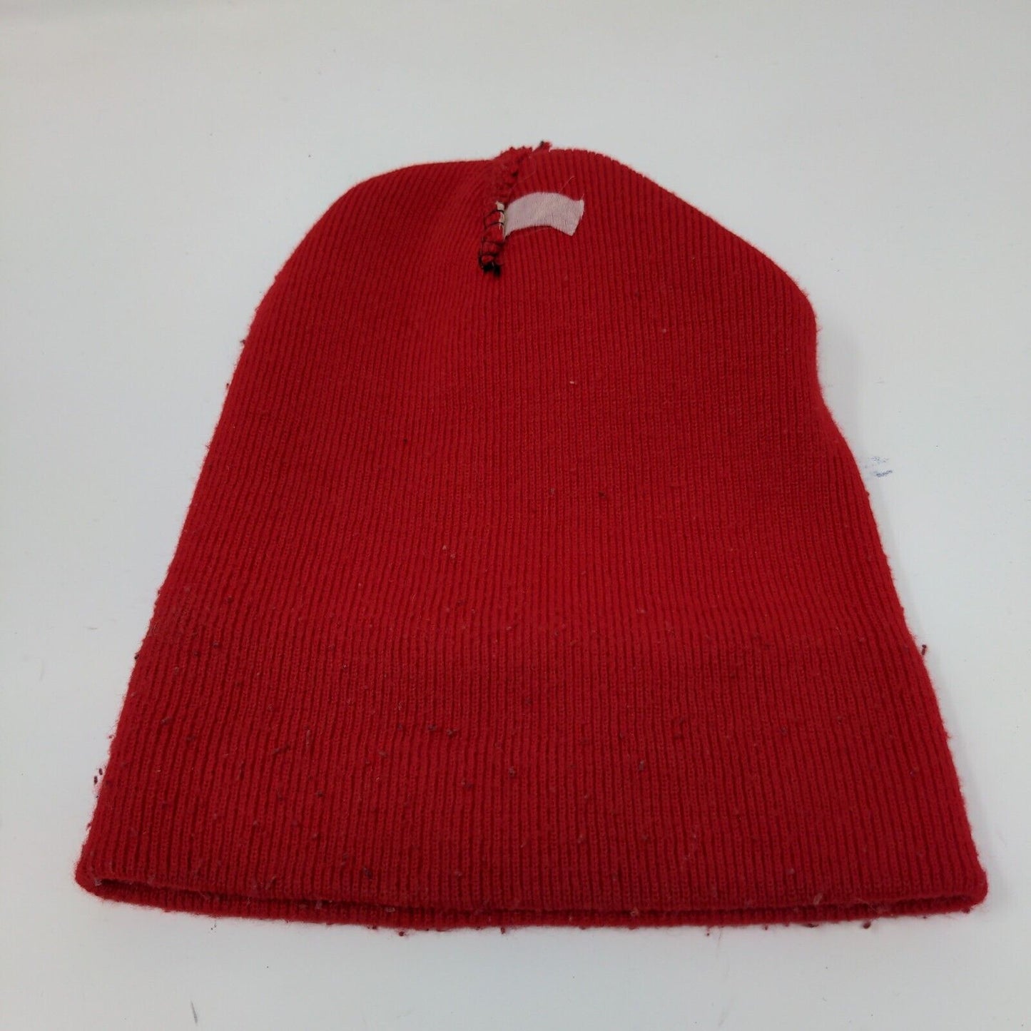 Clear View Red Winter Beanie Hat Cap Embroidered One Size Logo Spell Out