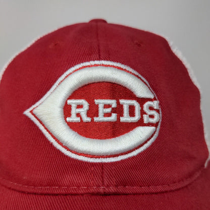 Cooperstown Collection Mens MLB Cincinnati Reds Snapback Meshback Hat Red White