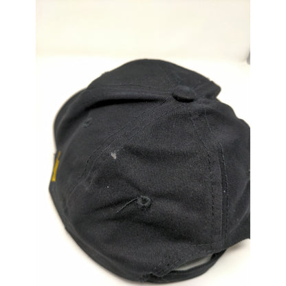 Warrior Custom Golf Slideback Hat Black Embroidered Logo Spell Out