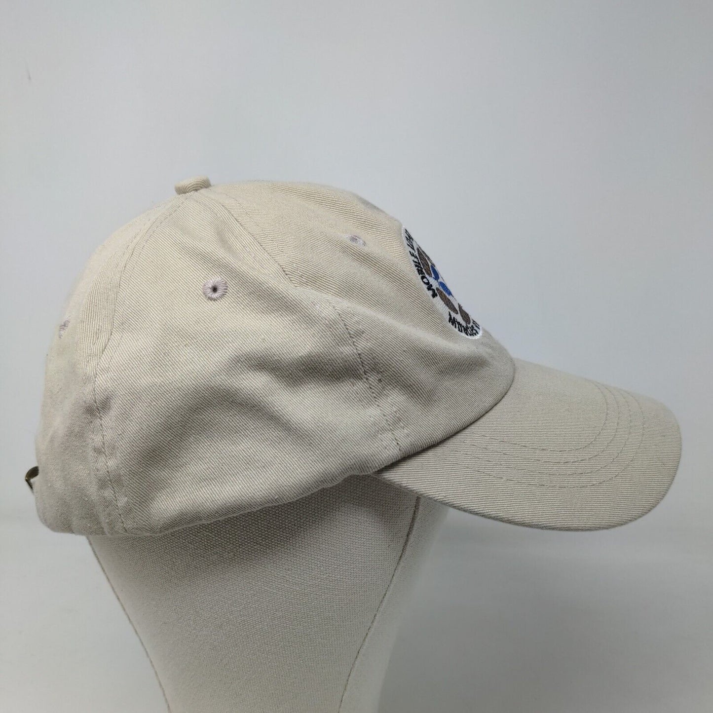 Unbranded Men's Slideback Hat Tan OSFA Embroidered Miracles on Wheels Christian