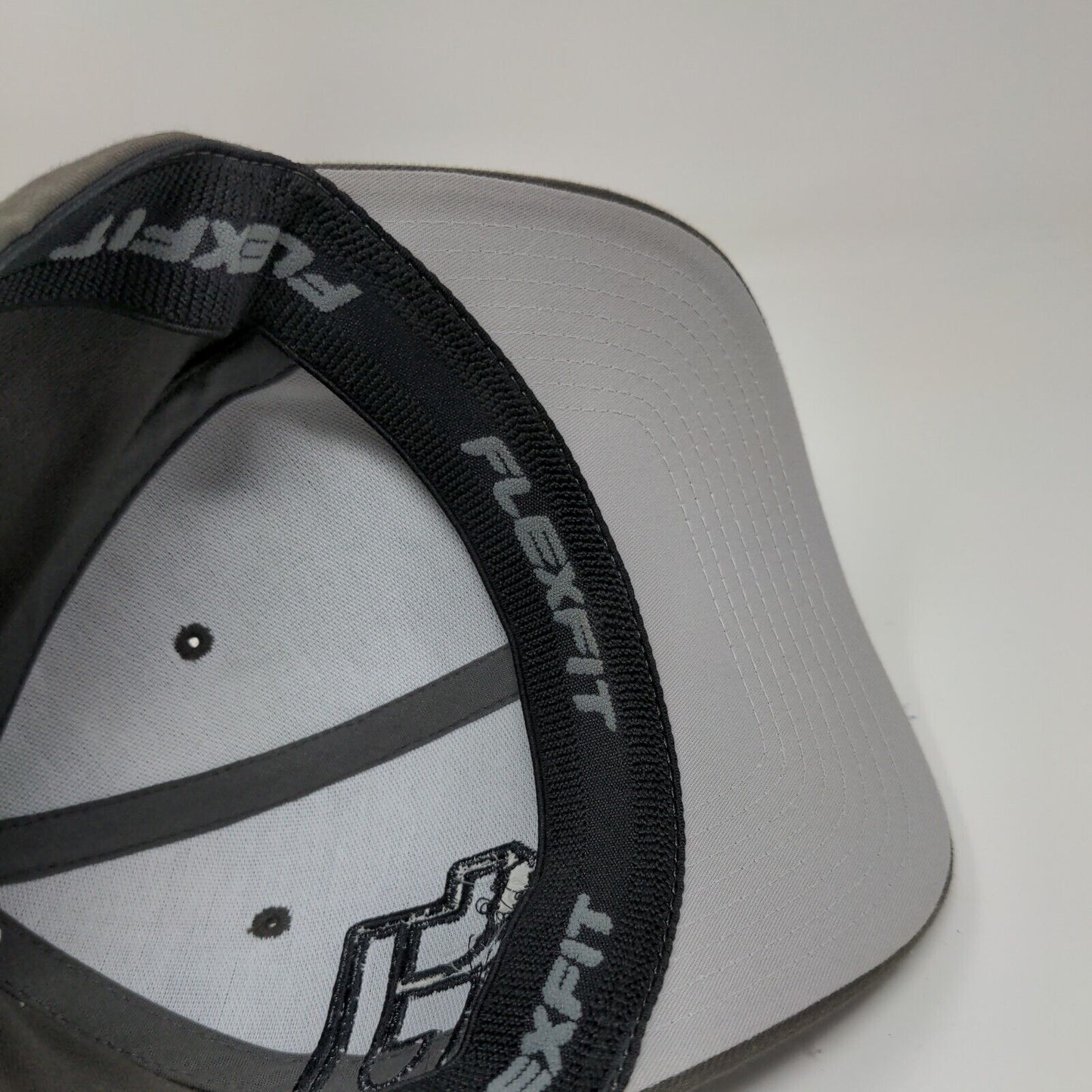 FlexFit JDK Hardscapes Fitted Hat Gray Size L-XL Embroidered Logo