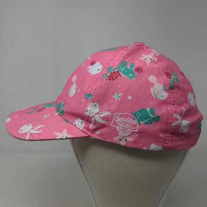 Banana Boat Girl's Strapback Hat Pink Size OS Graphic Fish Ocean Creatures