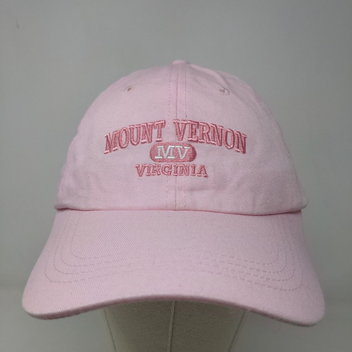 Prairie Mountain Women's Slideback Hat Pink Adjustable Embroidered Mt Vernon