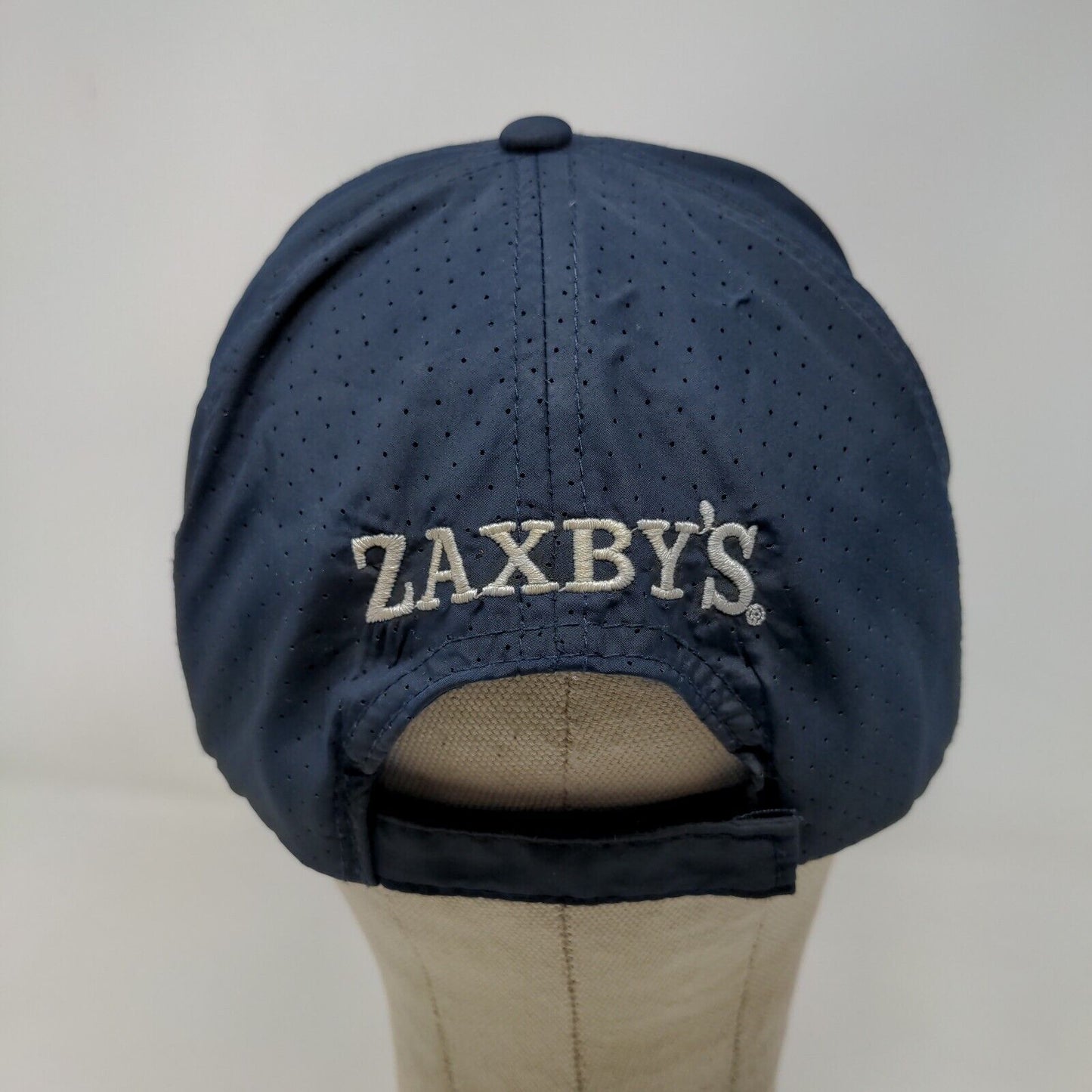 Zaxby's Men's Strapback Mesh Back Hat Blue Adjustable Distressed