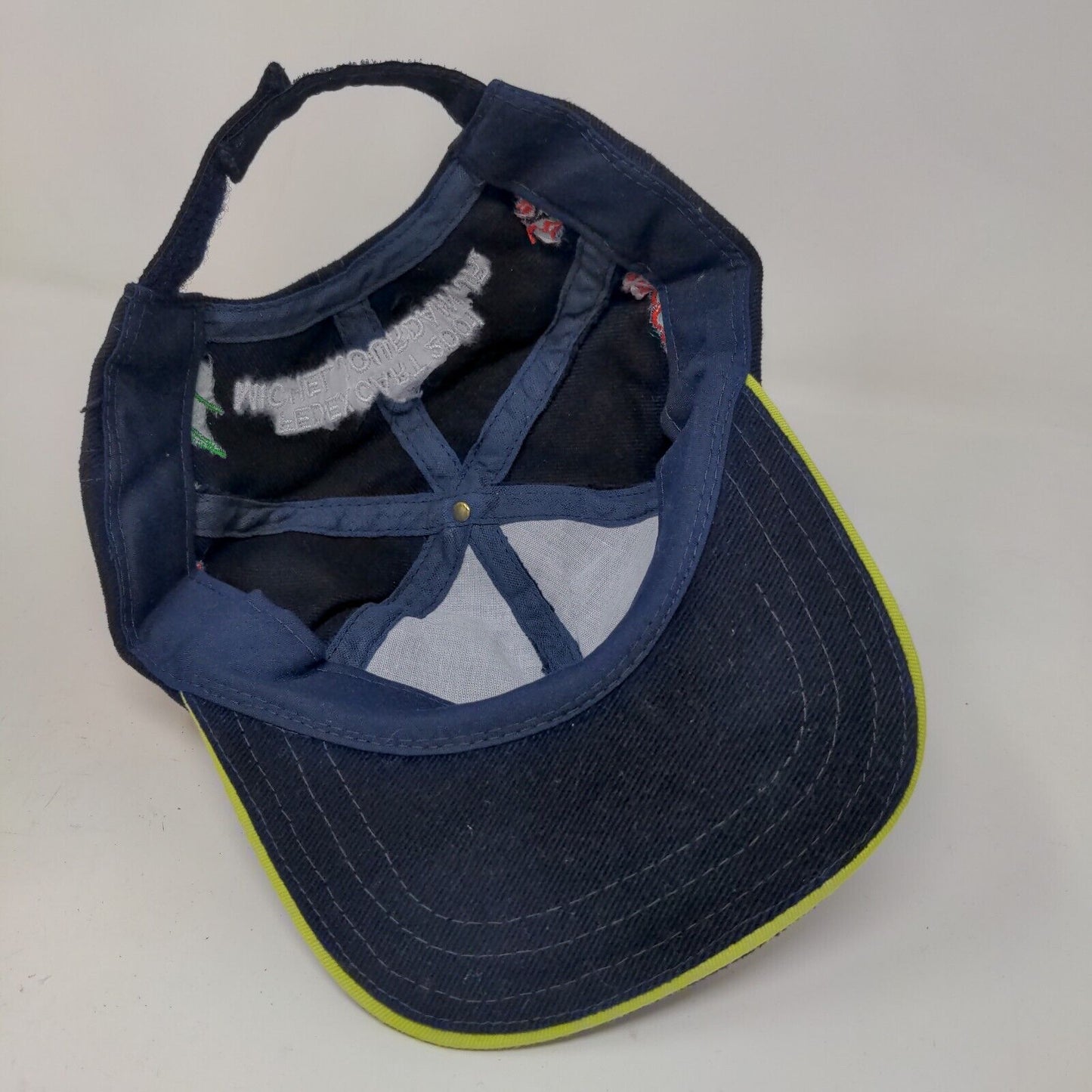 Unbranded Men's Strapback Hat Blue FedEx Cart 2001 Michel Jourdain Jr Vintage