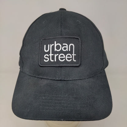 Unbranded Men's Strapback Hat Black Size OSFM Embroidered Urban Street Logo