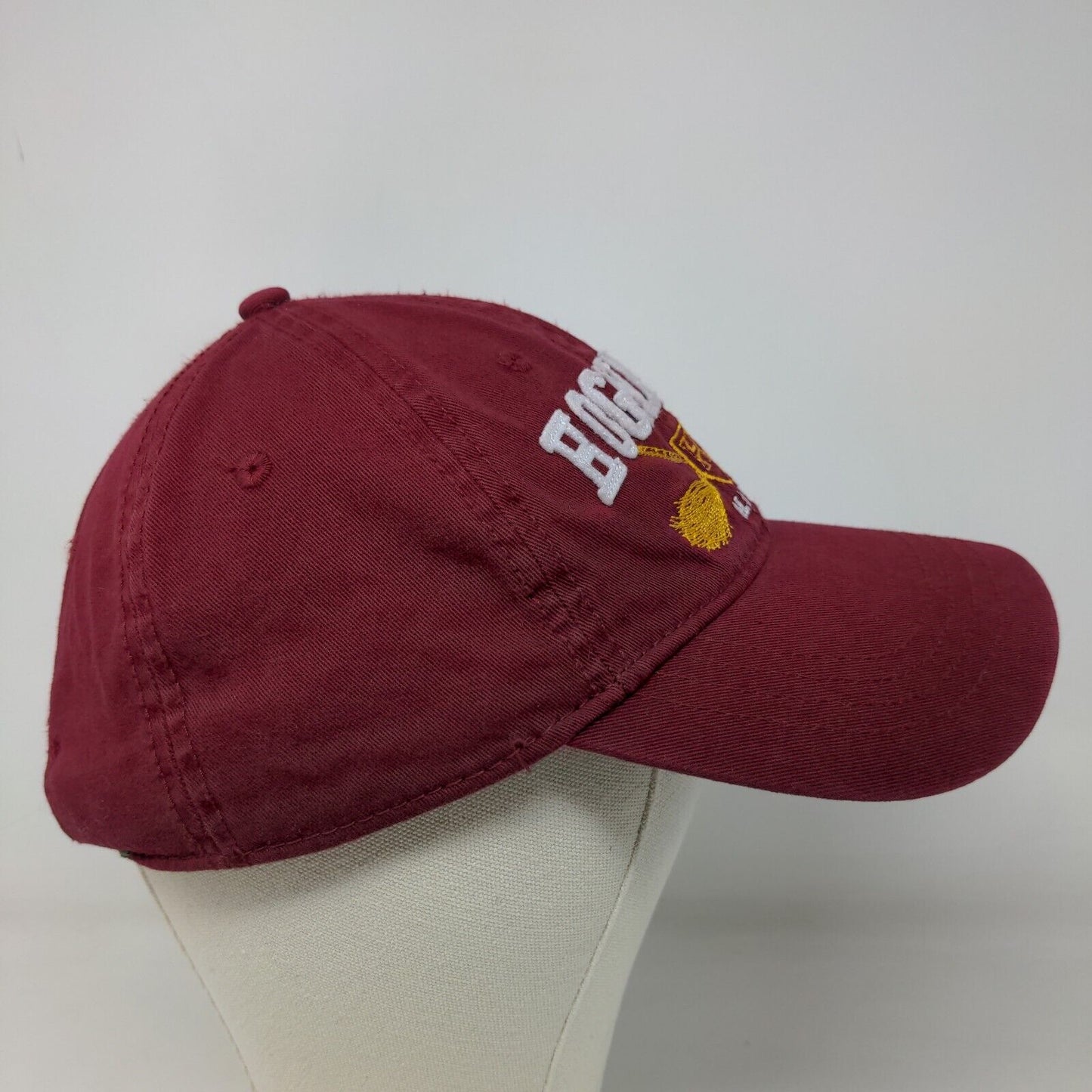 Harry Potter Men's Slideback Hat Red OSFM 14+ Embroidered Hogwarts Alumni Logo