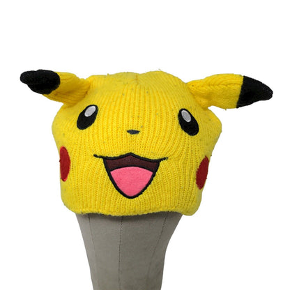 Adult Pokemon Pikachu Face With Ears Beanie One Size Fits Most Official 2016