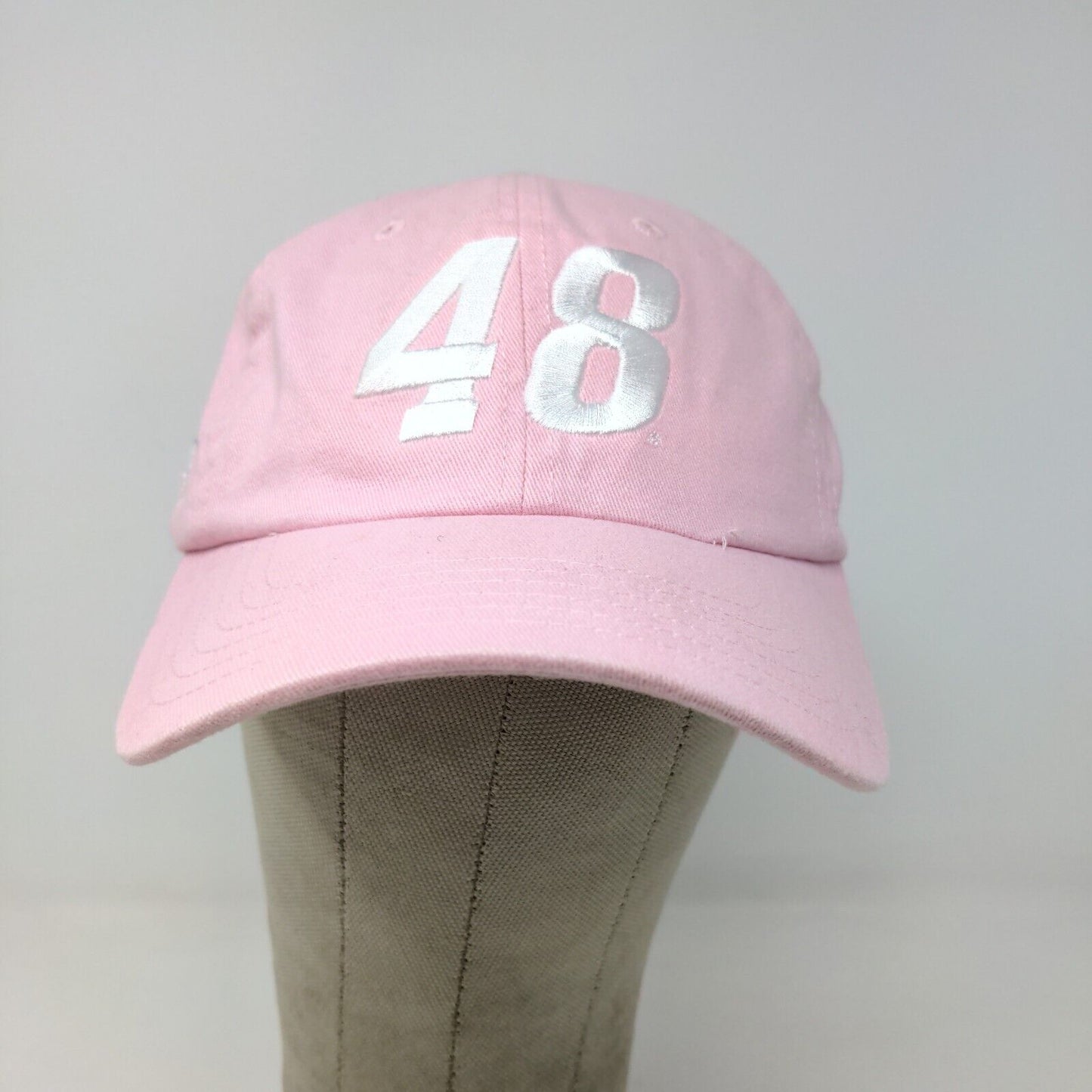 Hendrick Motorsports Women's Slideback Hat Pink Embroidered #48 Logo Bowman