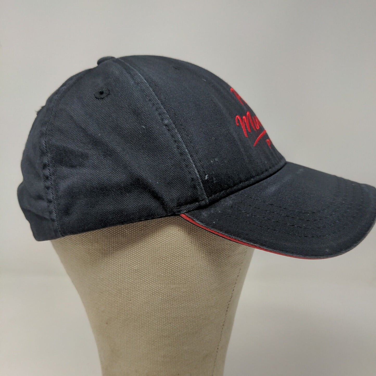 Papa Murphy's Men's Strapback Hat Cap Black Embroidered Logo Employee Uniform