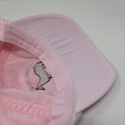 Adams Women's Slideback Hat Pink Embroidered Horse Equestrian Logo Cotton