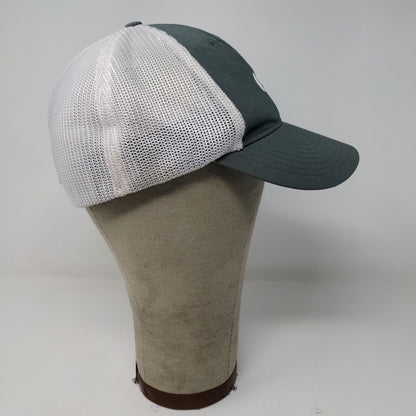 Nike Golf Hat Gray White Size S/M Mesh Back Embroidered Swoosh Logo