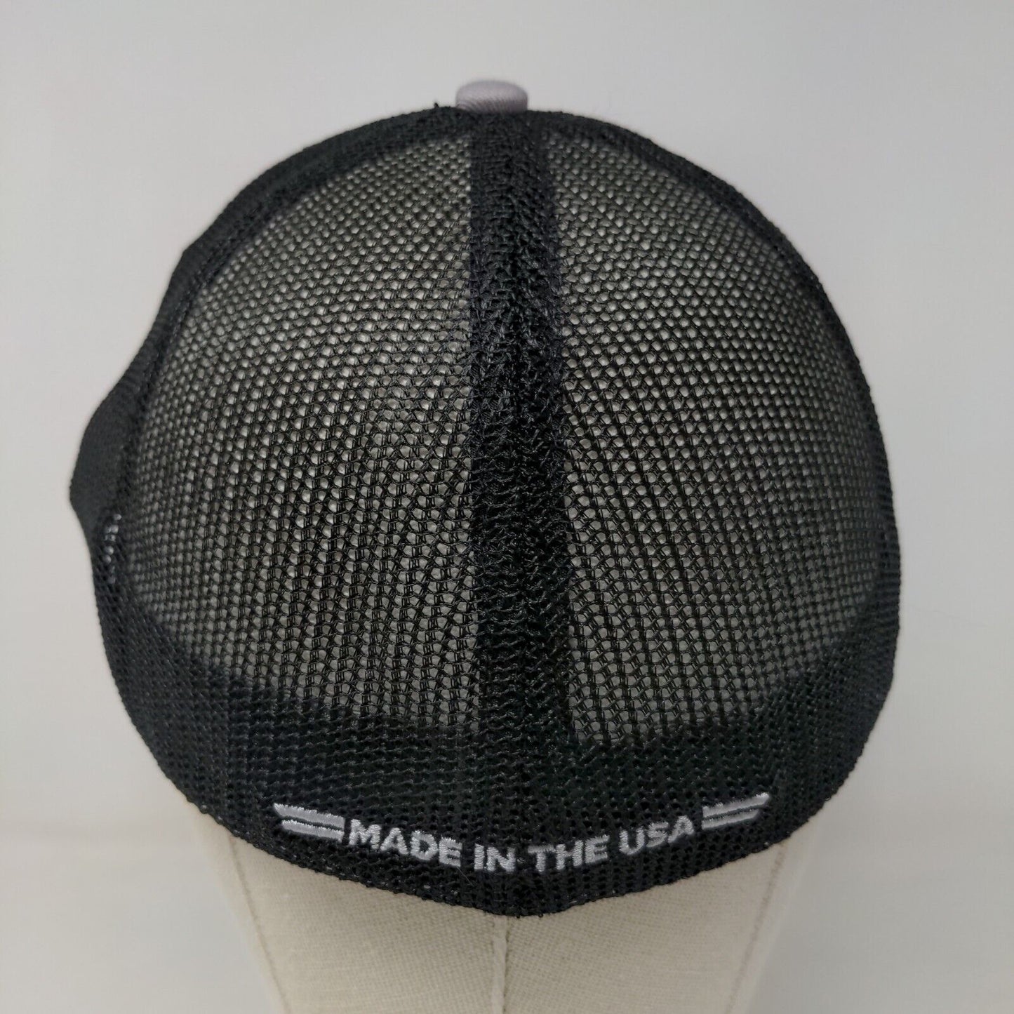 Vaughan Men's Fitted Hat Gray Size L/XL Embroidered Logo Cotton Blend