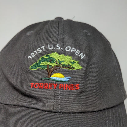 USGA Mens 121st U.S. Open Torrey Pines Slideback Hat Gray Adjustable Embroidered