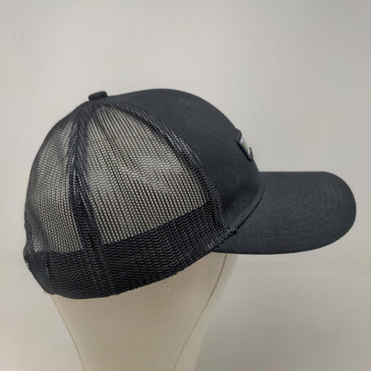 Heartland Tower Solutions Men's Snapback Mesh Back Hat Black Patch Logo