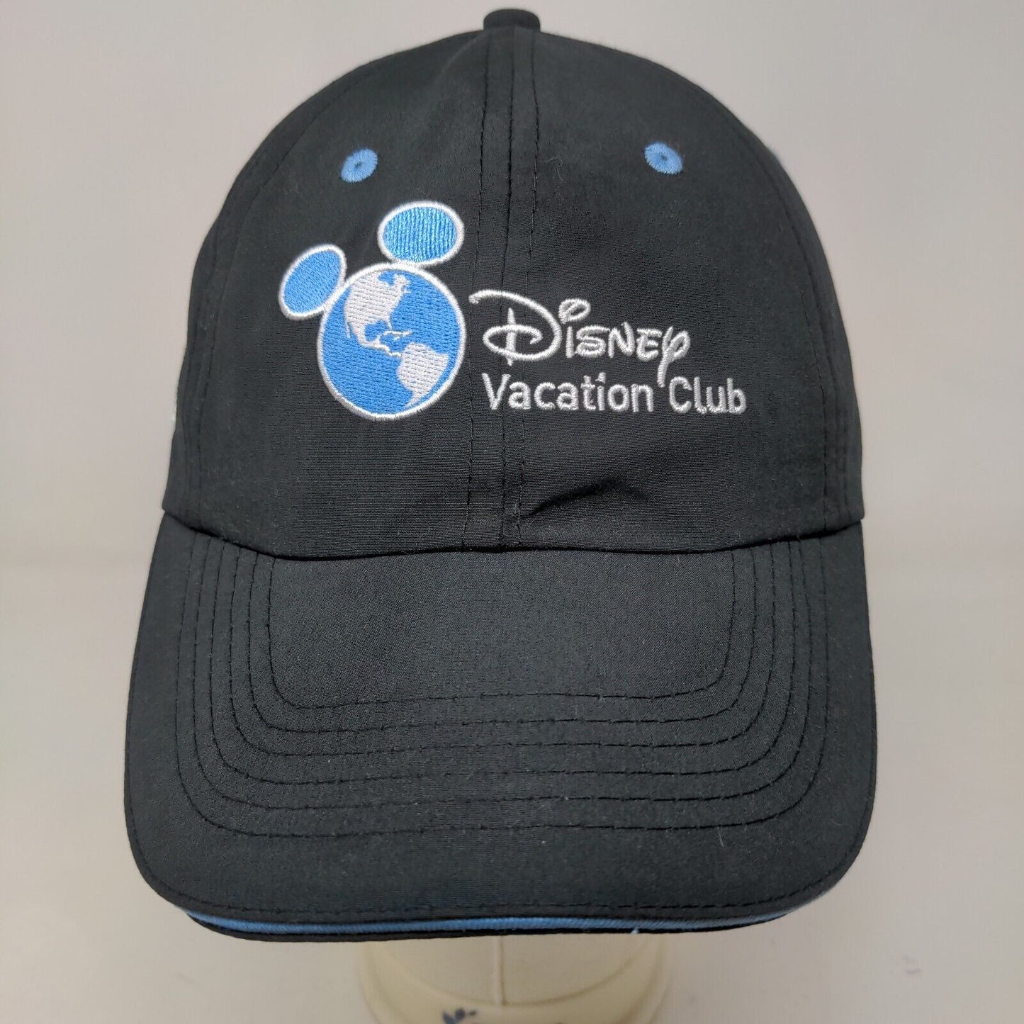 Disney Vacation Club Men's Slideback Hat Black Adjustable Embroidered Logo