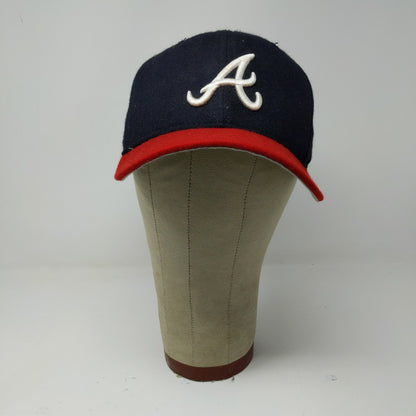 Vintage New Era 59Fifty MLB Atlanta Braves Fitted Hat Size 7 Embroidered Logo