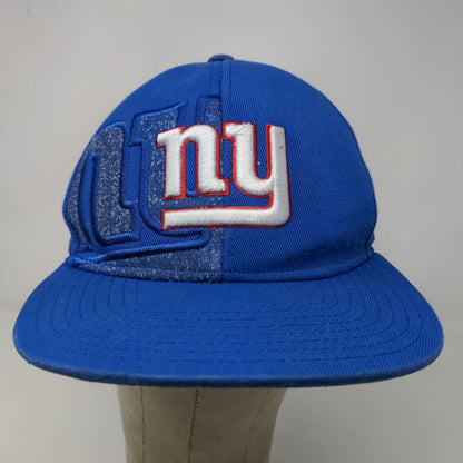 Reebok Men's NFL On Field New York Giants Fitted Hat Blue Small Embroidered