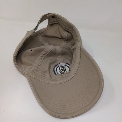 JHats Men's Slideback Hat Tan Adjustable Embroidered Bermuda BDA Logo