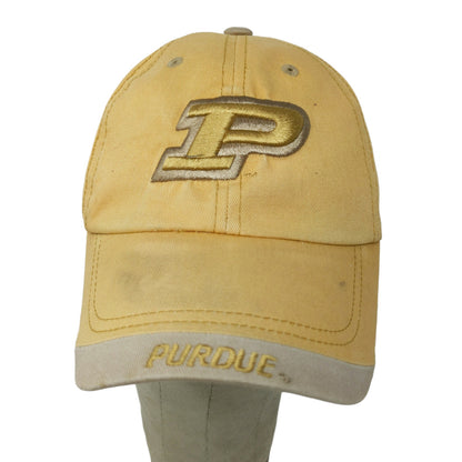 Captivating Headgear Purdue Boilermakers Embroidered Slideback Hat Tan